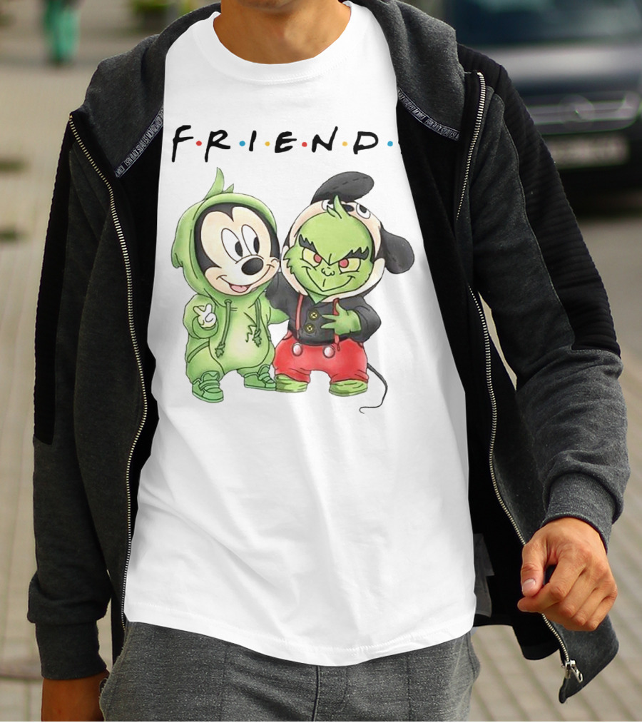 Friends Grinch Mickey Mashup T-Shirt