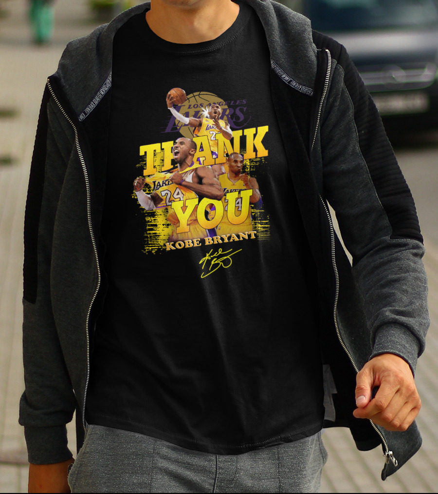 Thank You Kobe Bryant #24 Los Angeles Lakers Signature T-Shirt