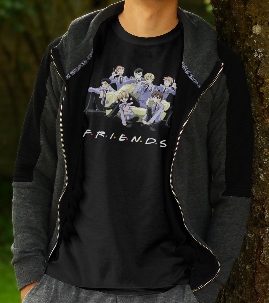 Ouran High School Host Club FRIENDS TV Show Crossover T-Shirt