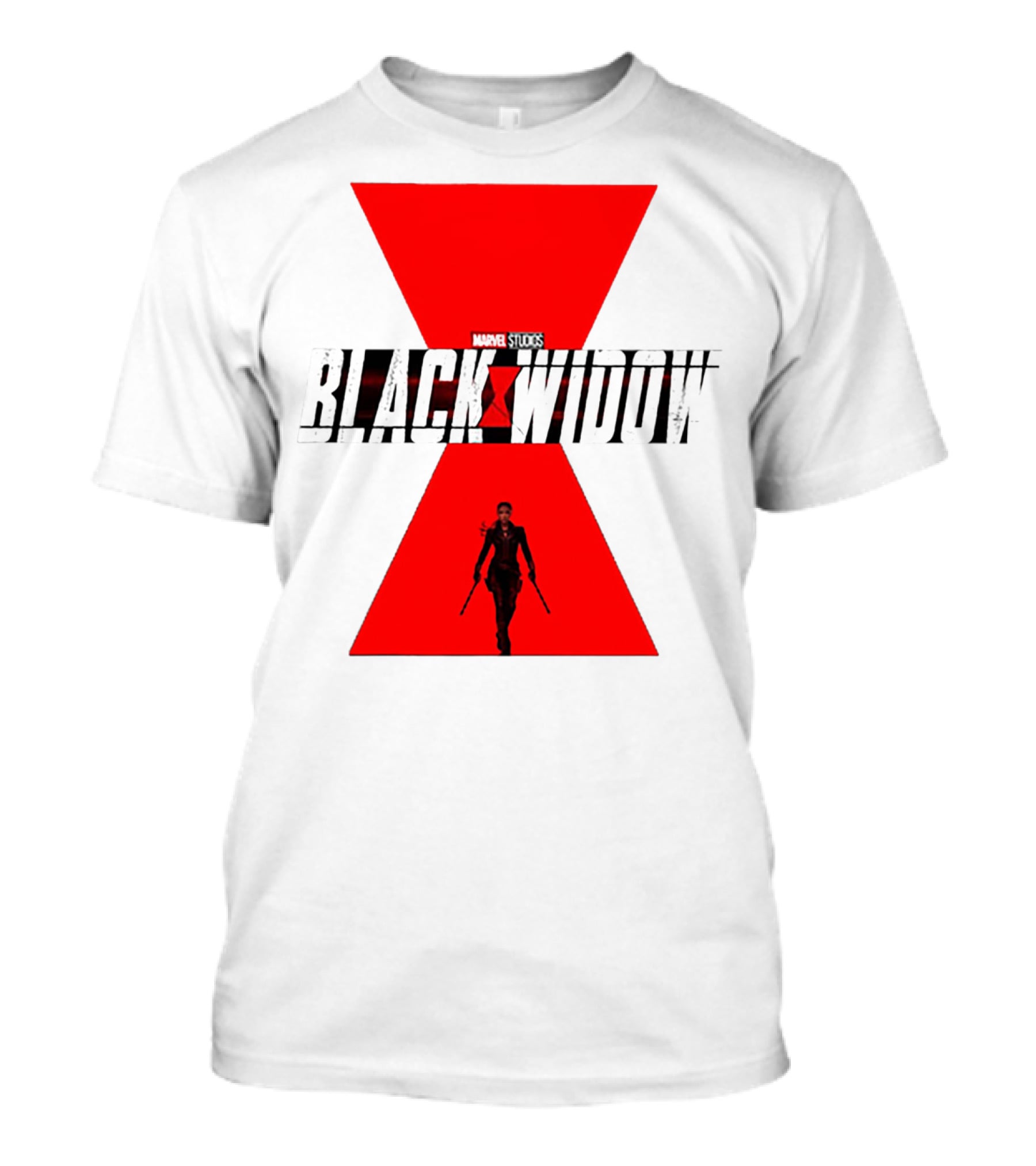 Marvel Studios Black Widow Scarlett Johansson Red Hourglass T-Shirt