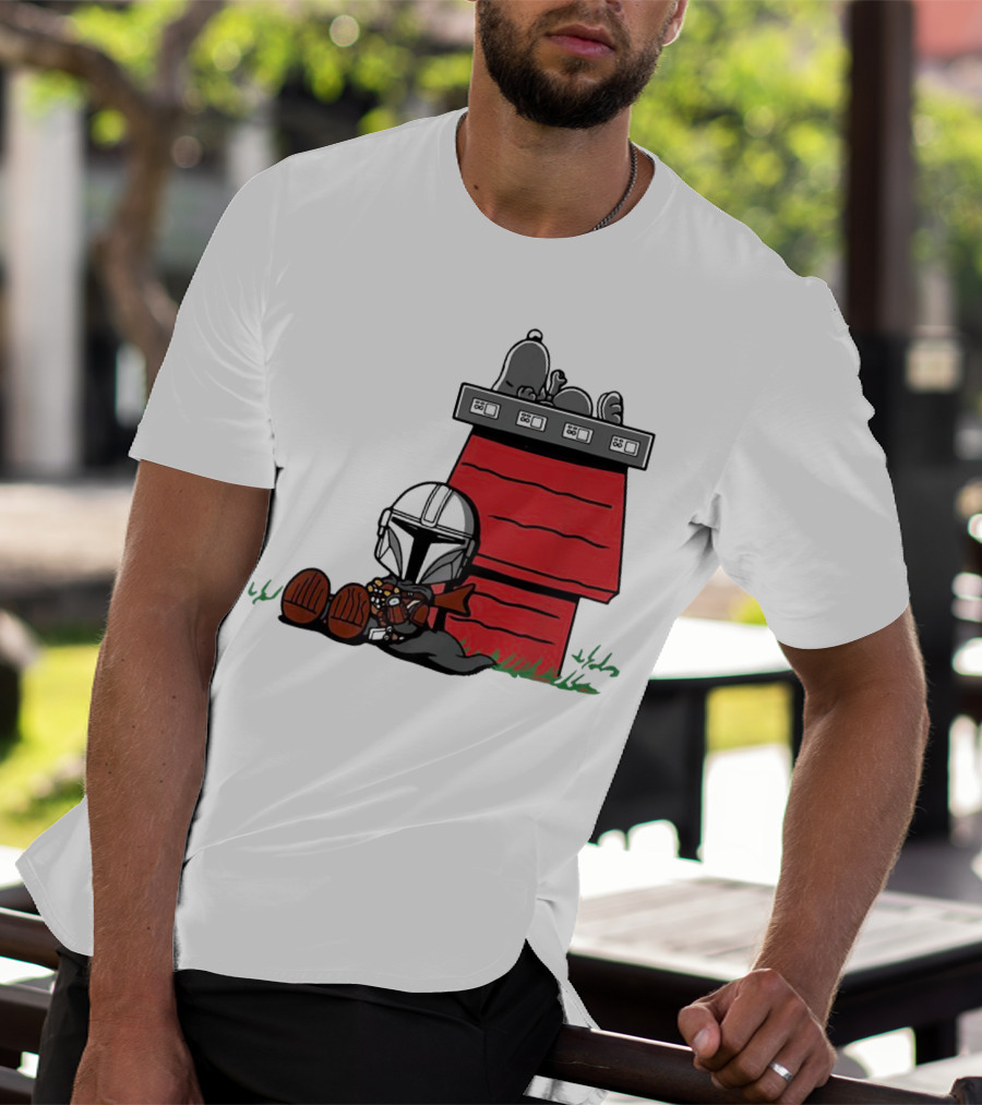 The Mandalorian And Snoopy House Crossover T-Shirt