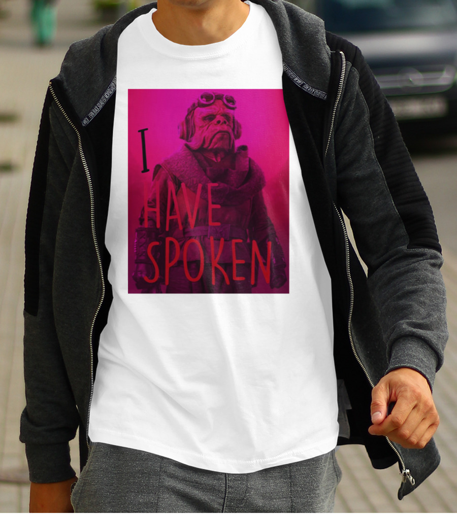 The Mandalorian Kuiil Portrait I Have Spoken T-Shirt