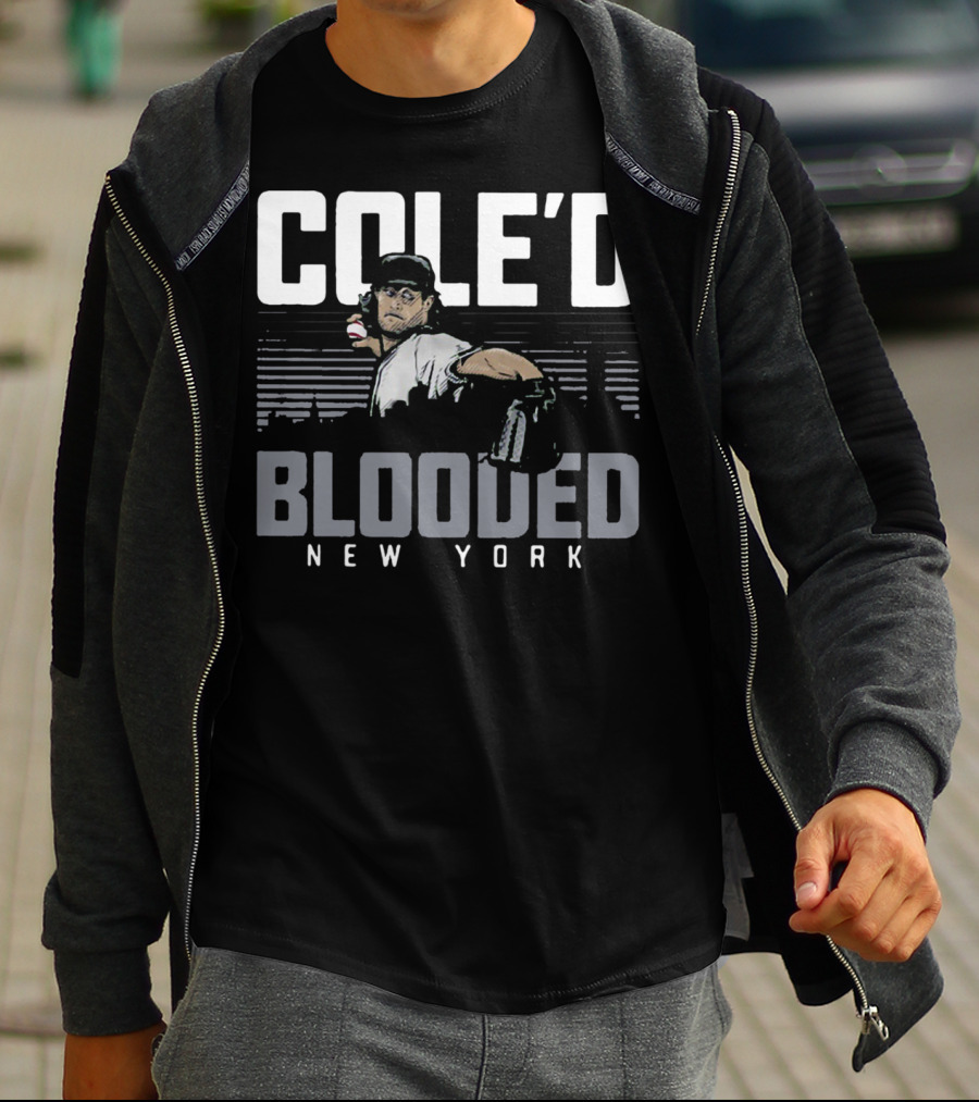 Cole’d Blooded New York Baseball Pitching Legend T-Shirt