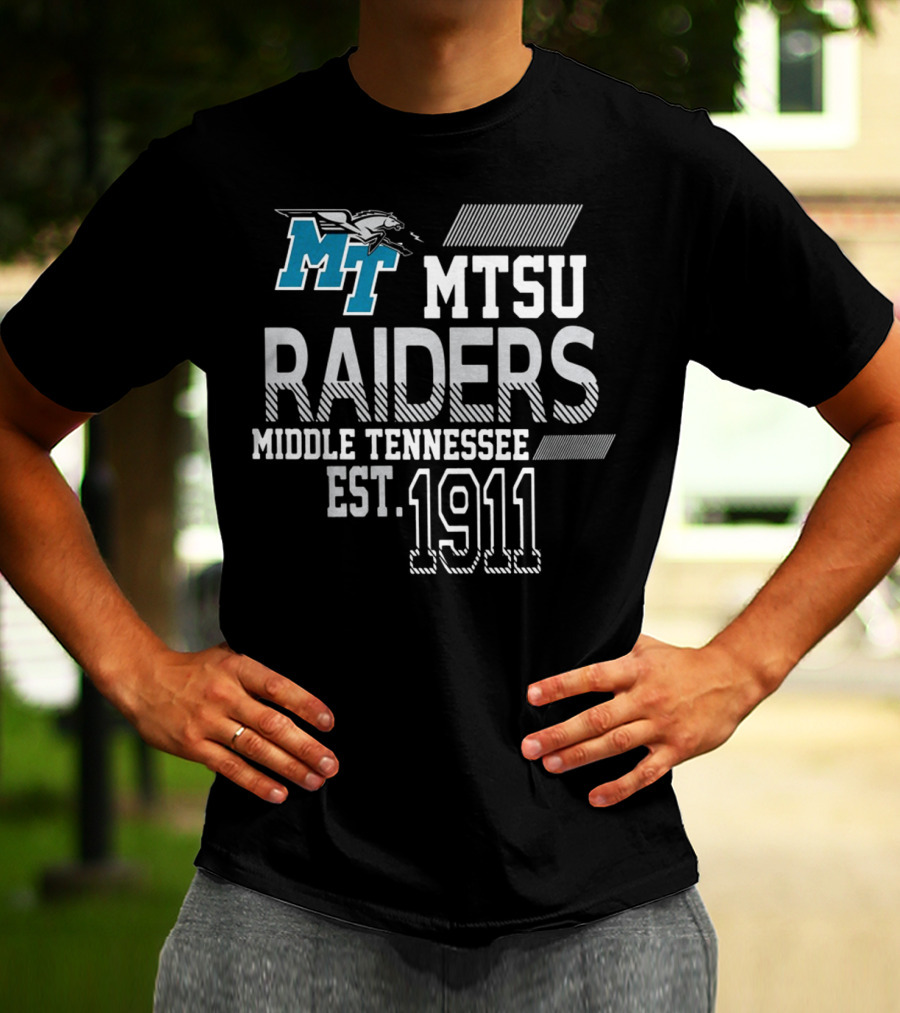 MTSU Raiders Middle Tennessee MT EST1911 T-Shirt