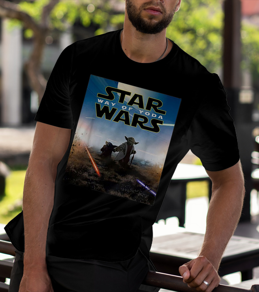 Star Wars Way Of Yoda Lightsaber Duel Scene T-Shirt