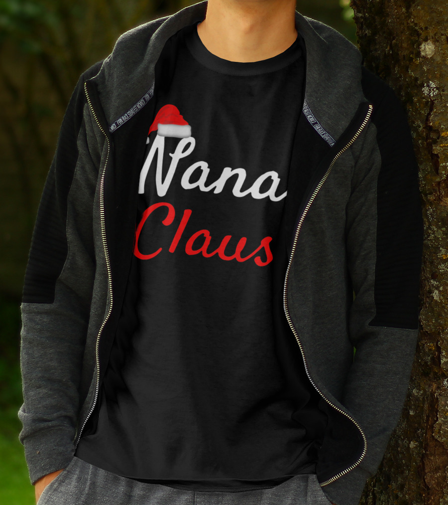 Nana Claus Santa Hat Festive Christmas T-Shirt