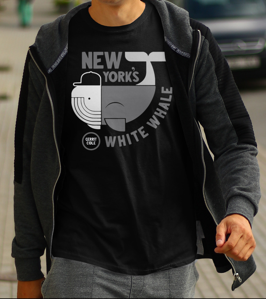 New York's Gerrit Cole White Whale Baseball T-Shirt