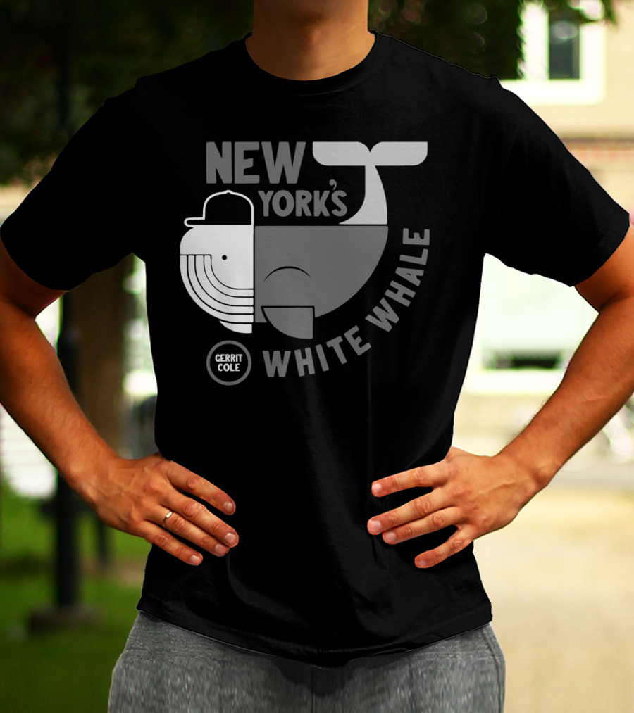 New York's Gerrit Cole White Whale Baseball T-Shirt