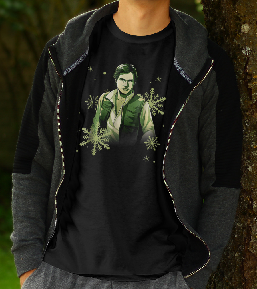 Star Wars Han Solo Christmas Noel Snowflake Fan T-Shirt