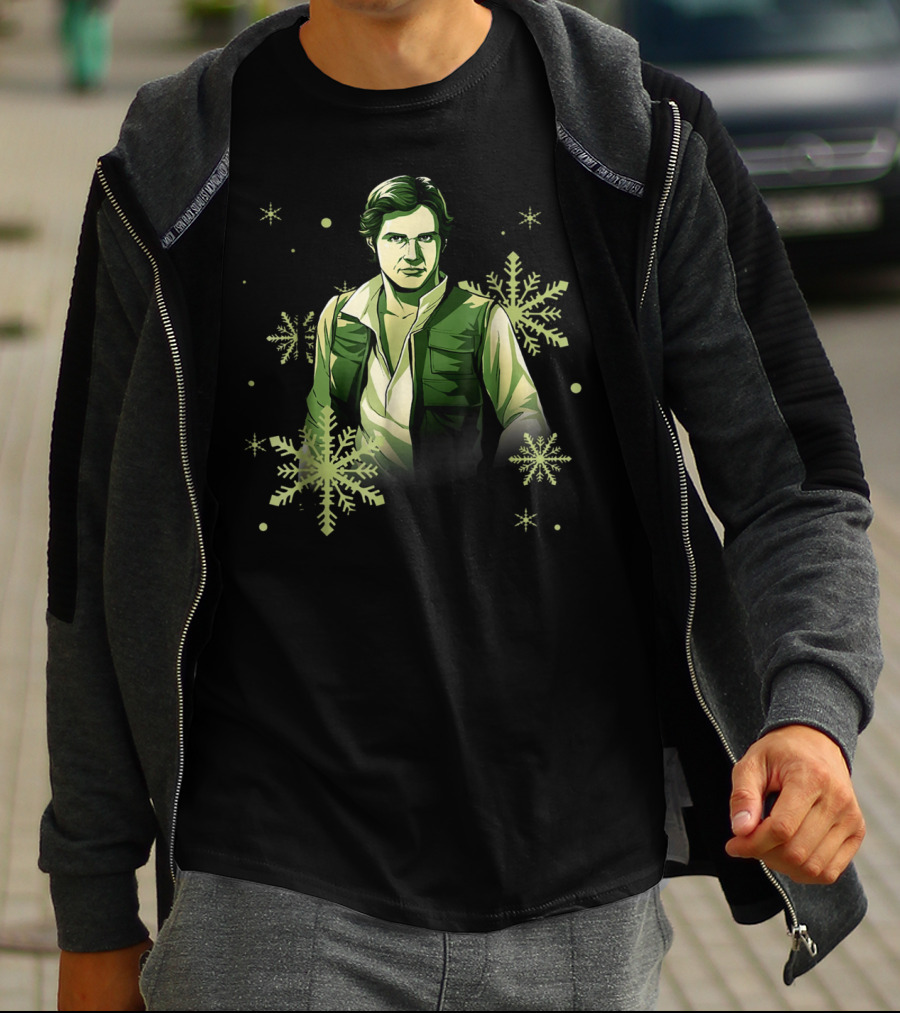 Star Wars Han Solo Christmas Noel Snowflake Fan T-Shirt