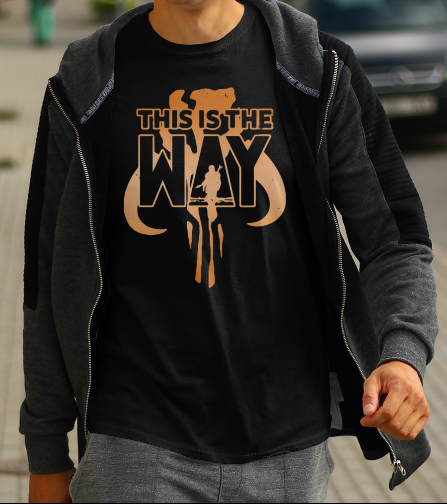 This Is The Way Mandalorian Mythosaur Skull T-Shirt