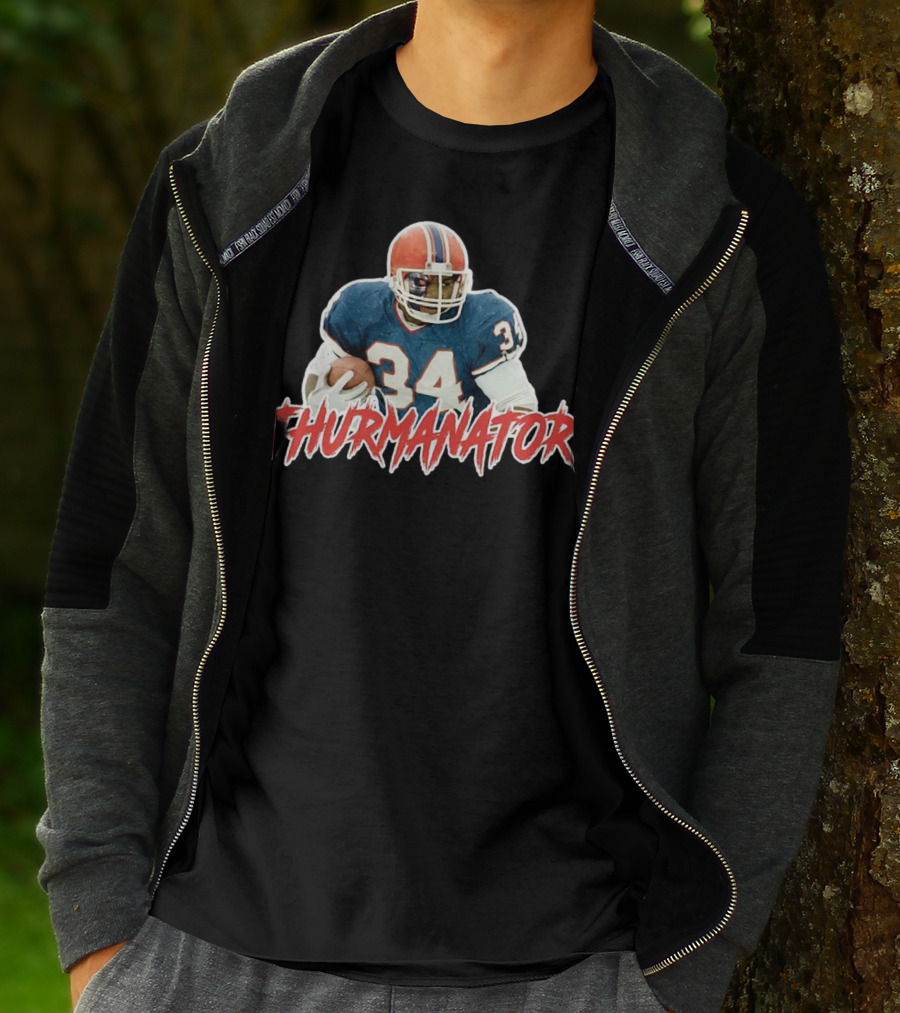 Thurmanator 34 Vintage Football Jersey Memorabilia T-Shirt