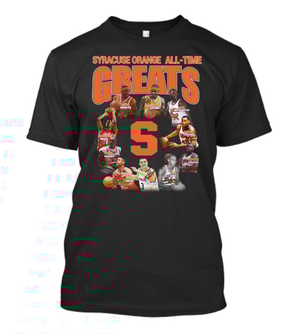 Syracuse Orange All-Time Greats Basketball Legends Featuring Carmelo Anthony And Pearl Washington T-Shirt