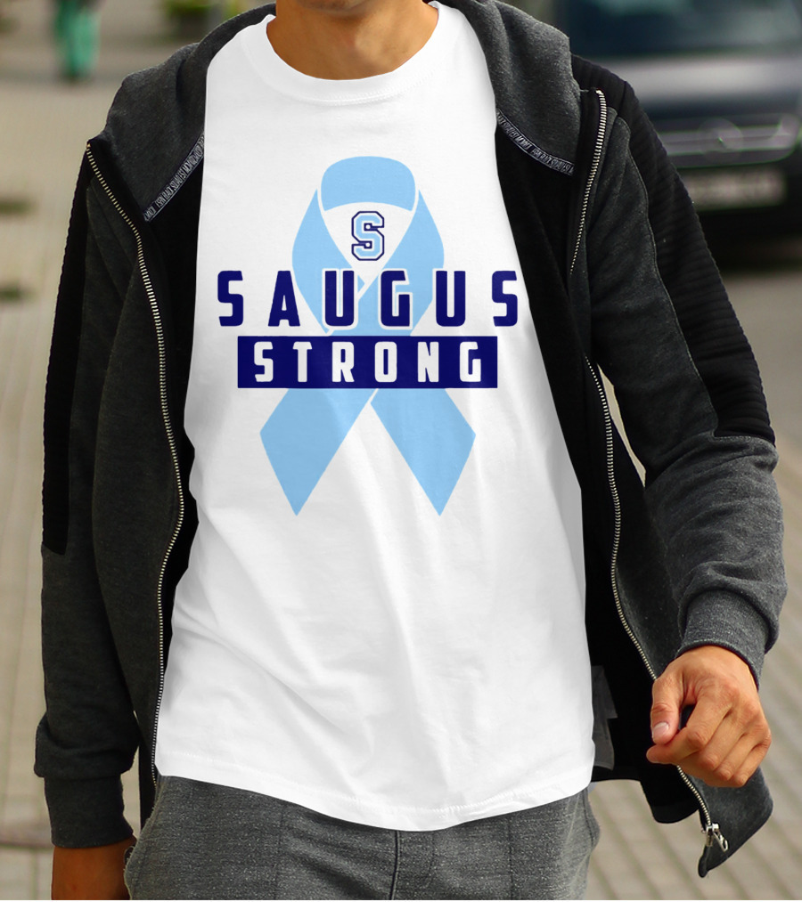 Saugus Strong Blue Ribbon S T-Shirt