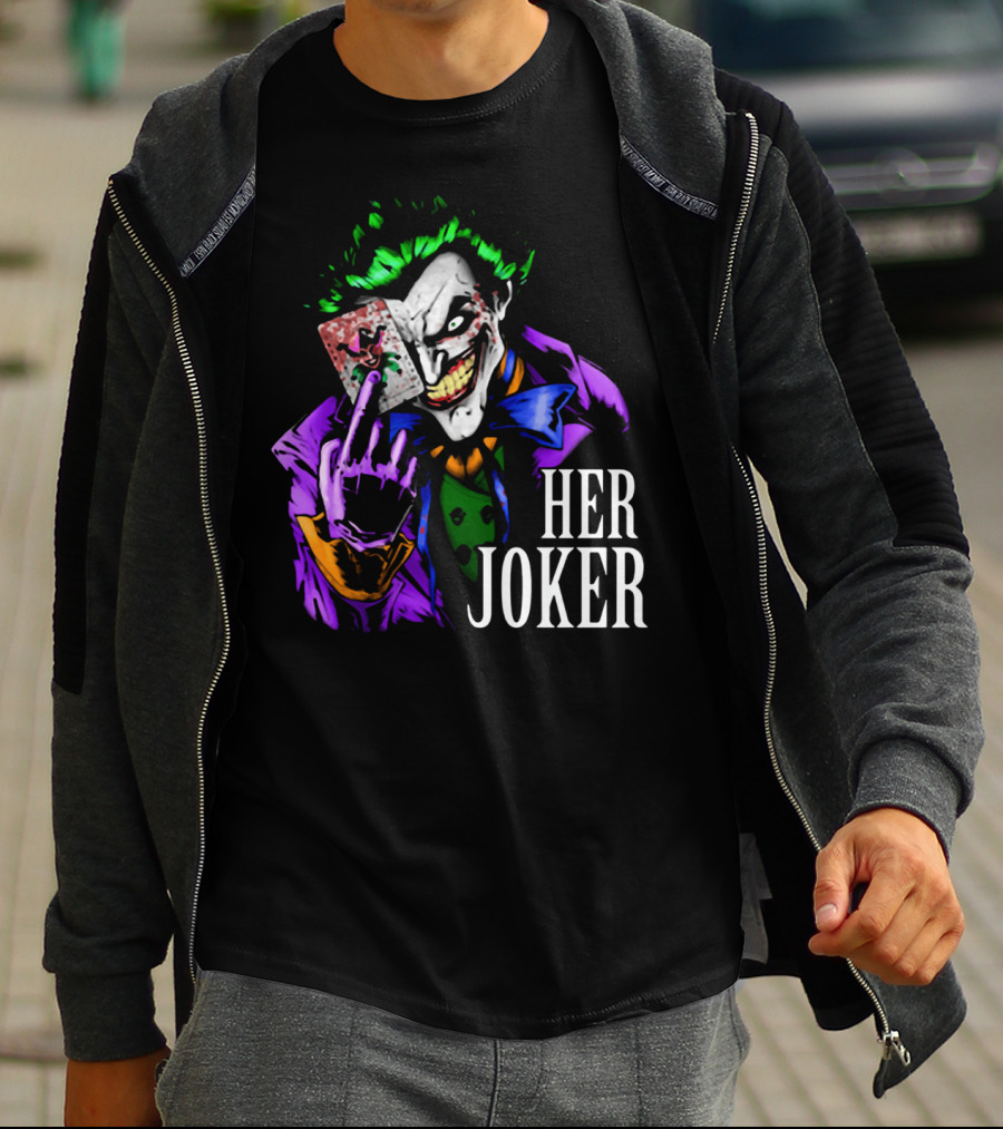 DC Comics Her Joker Playing Card Grinning Villain T-Shirt