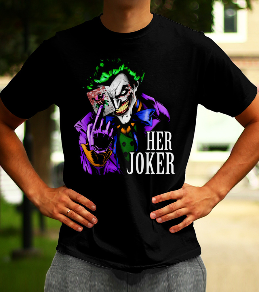 DC Comics Her Joker Playing Card Grinning Villain T-Shirt