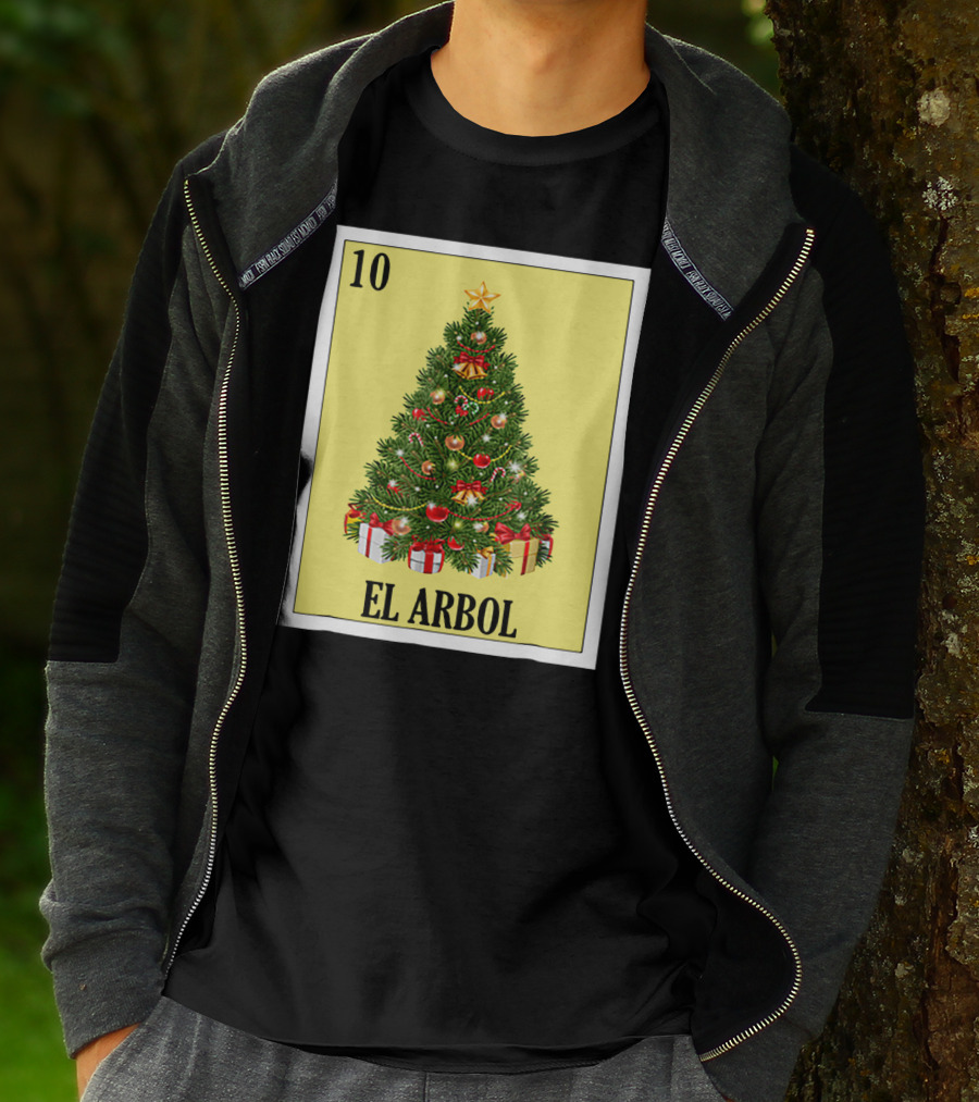 El Arbol Christmas Navidad Lotería Card 10 T-Shirt