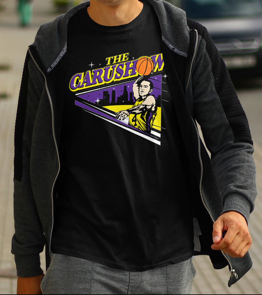 Alex Caruso The Carushow Basketball Los Angeles Skyline T-Shirt