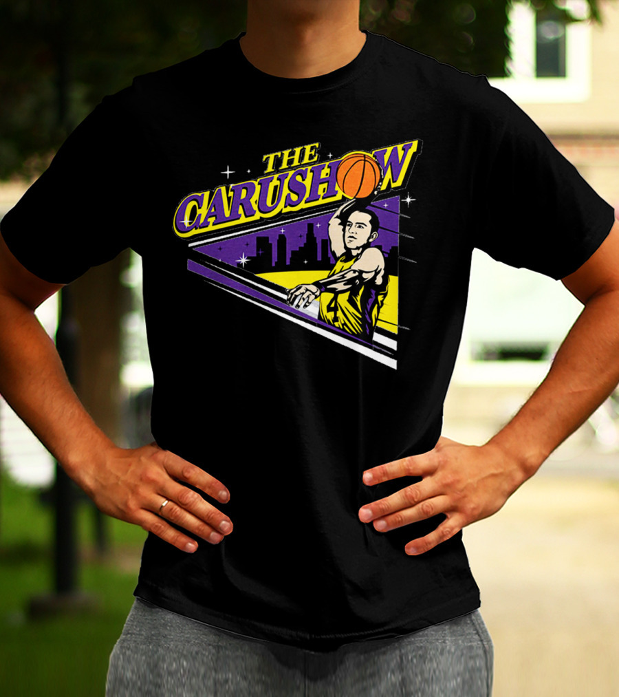 Alex Caruso The Carushow Basketball Los Angeles Skyline T-Shirt