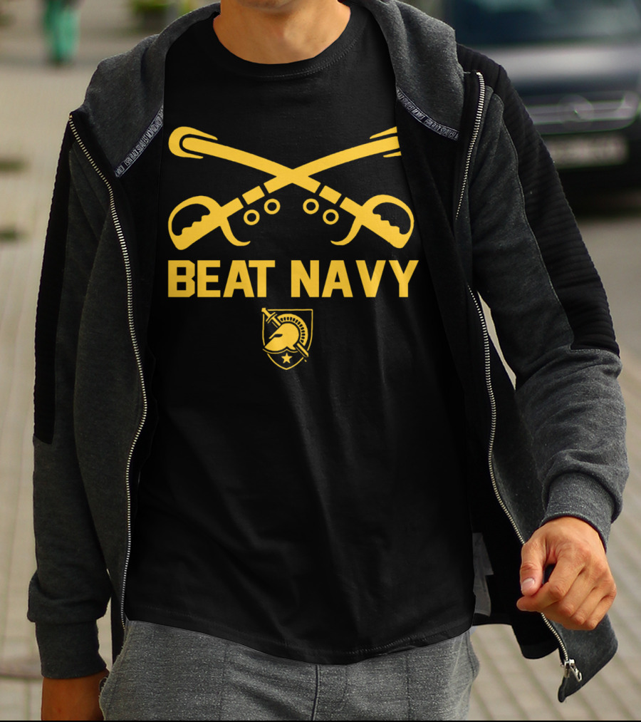 Army West Point Beat Navy Football Swords And Helmet Emblem T-Shirt