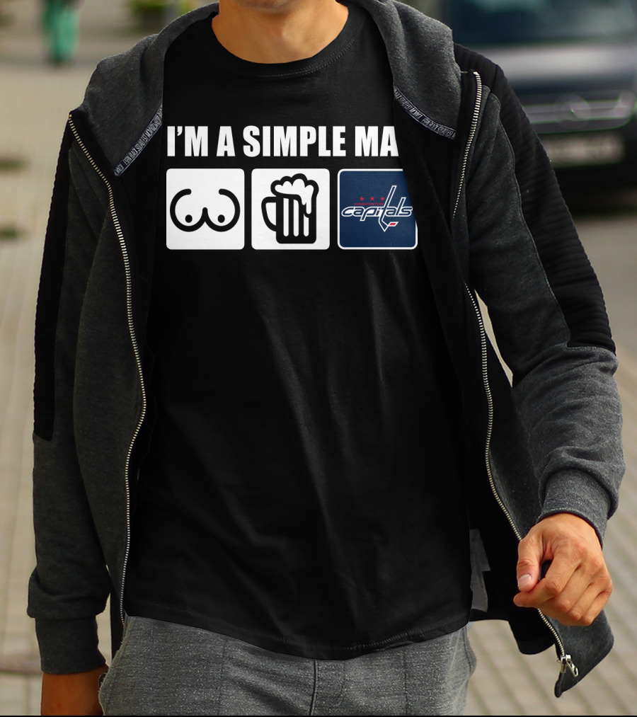 I'm A Simple Man Beer Capitals Logo Icons T-Shirt
