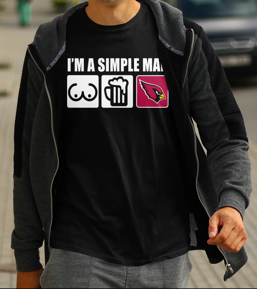 I'm A Simple Man Cardinals Iconic Symbols T-Shirt