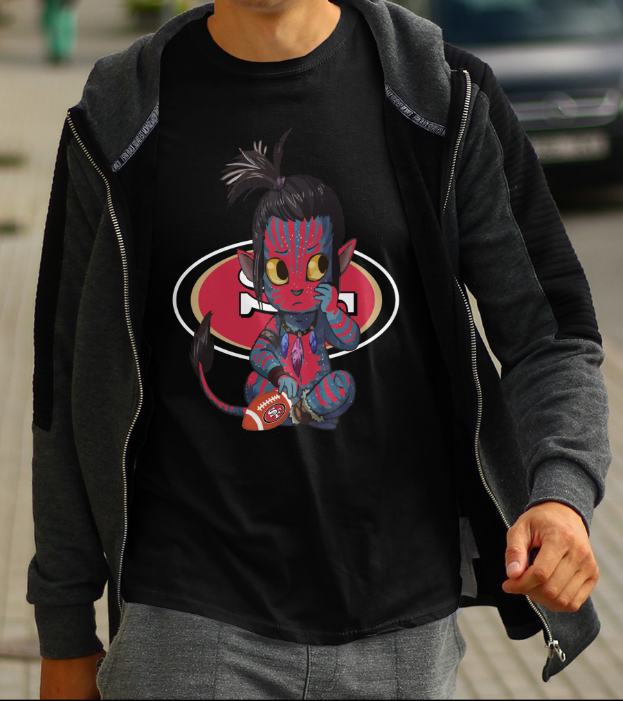 Avatar Meets 49ers NFL Team Football Crossover T-Shirt
