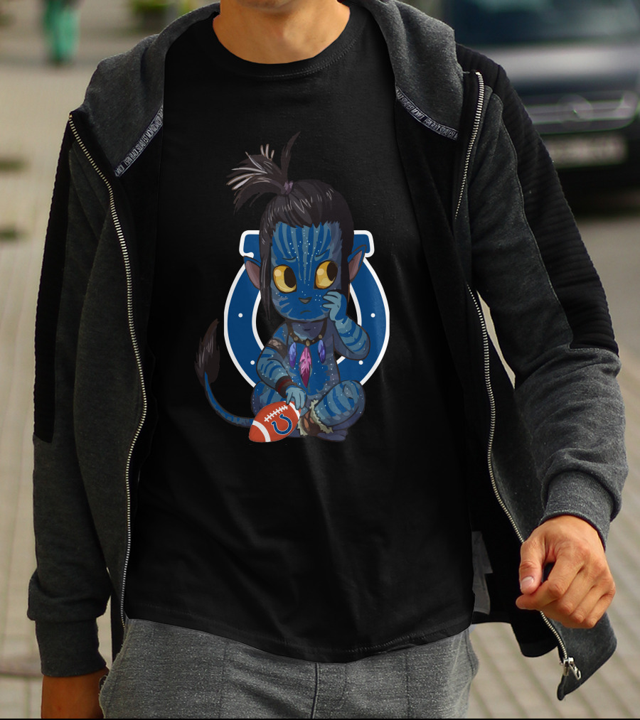 Colts Avatar Alien Football Character Fusion T-Shirt