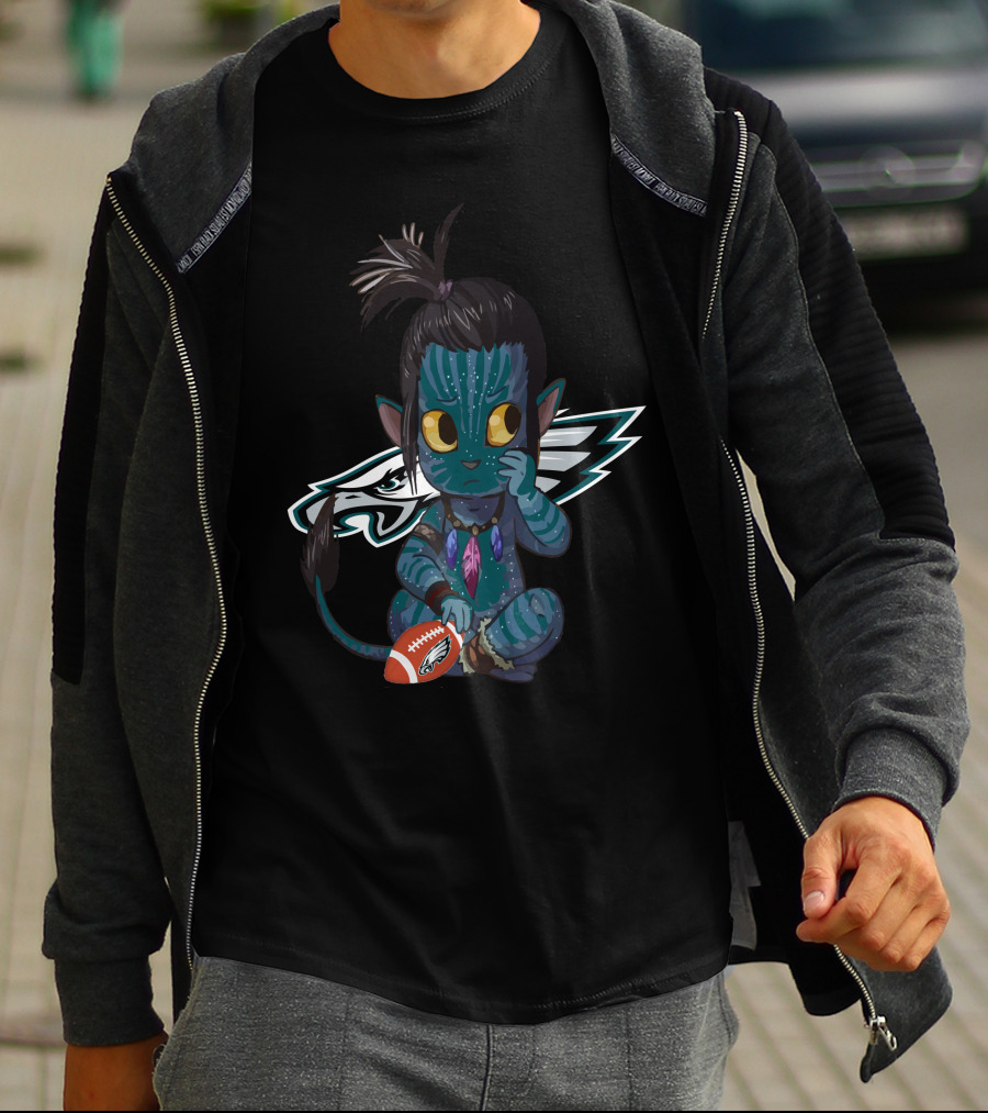 Philadelphia Eagles Avatar Na'vi Crossover Football Fan T-Shirt