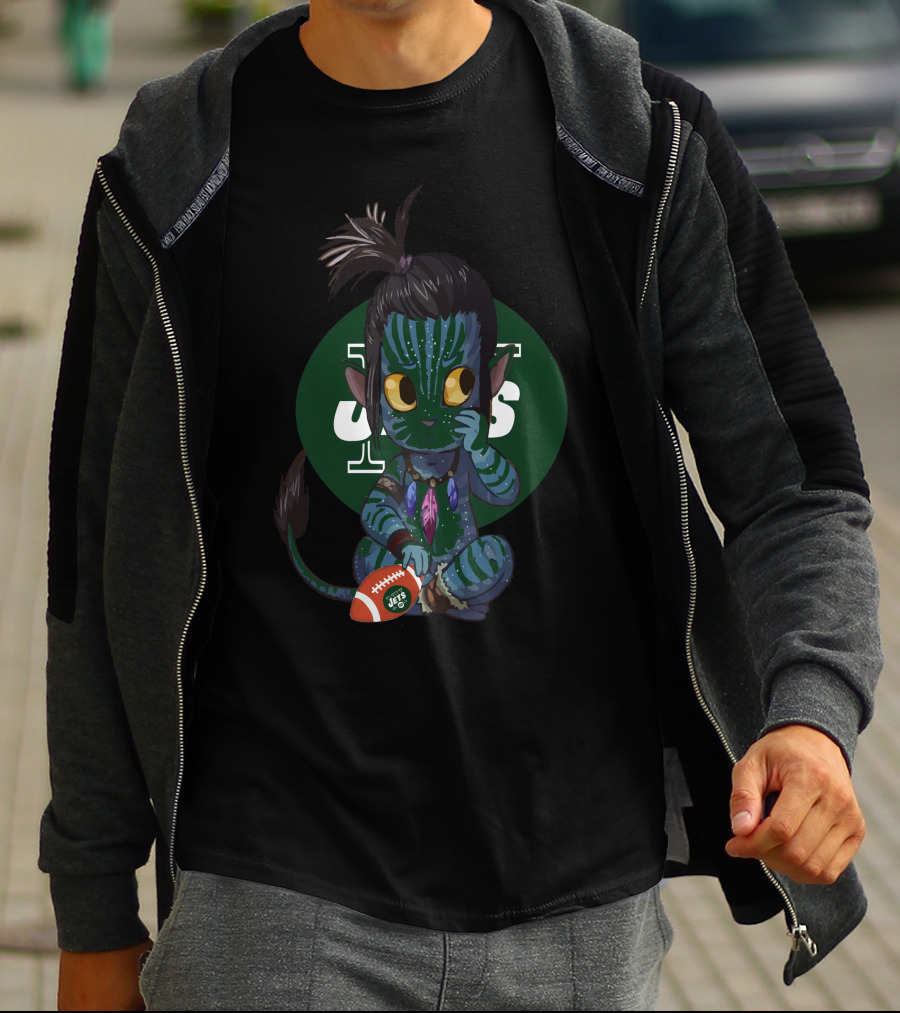 Avatar Jets Chibi Figure Holding Football T-Shirt