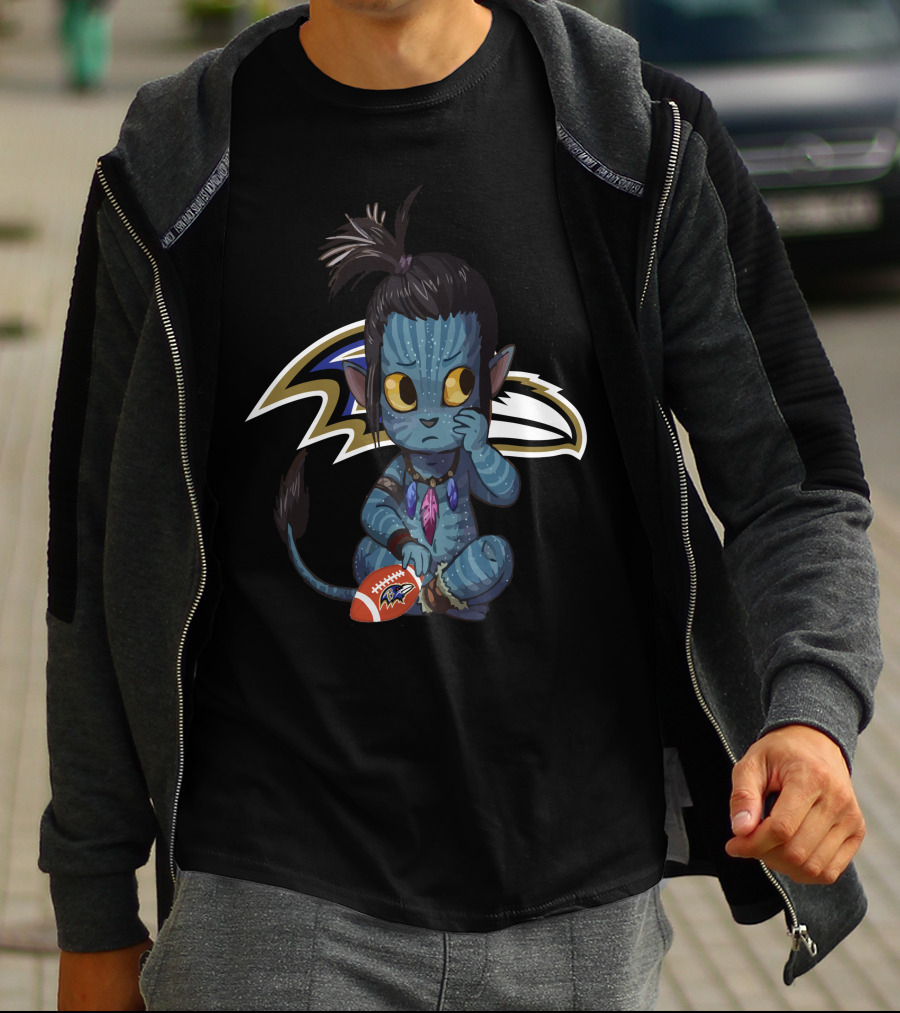 Avatar Ravens Football Character T-Shirt