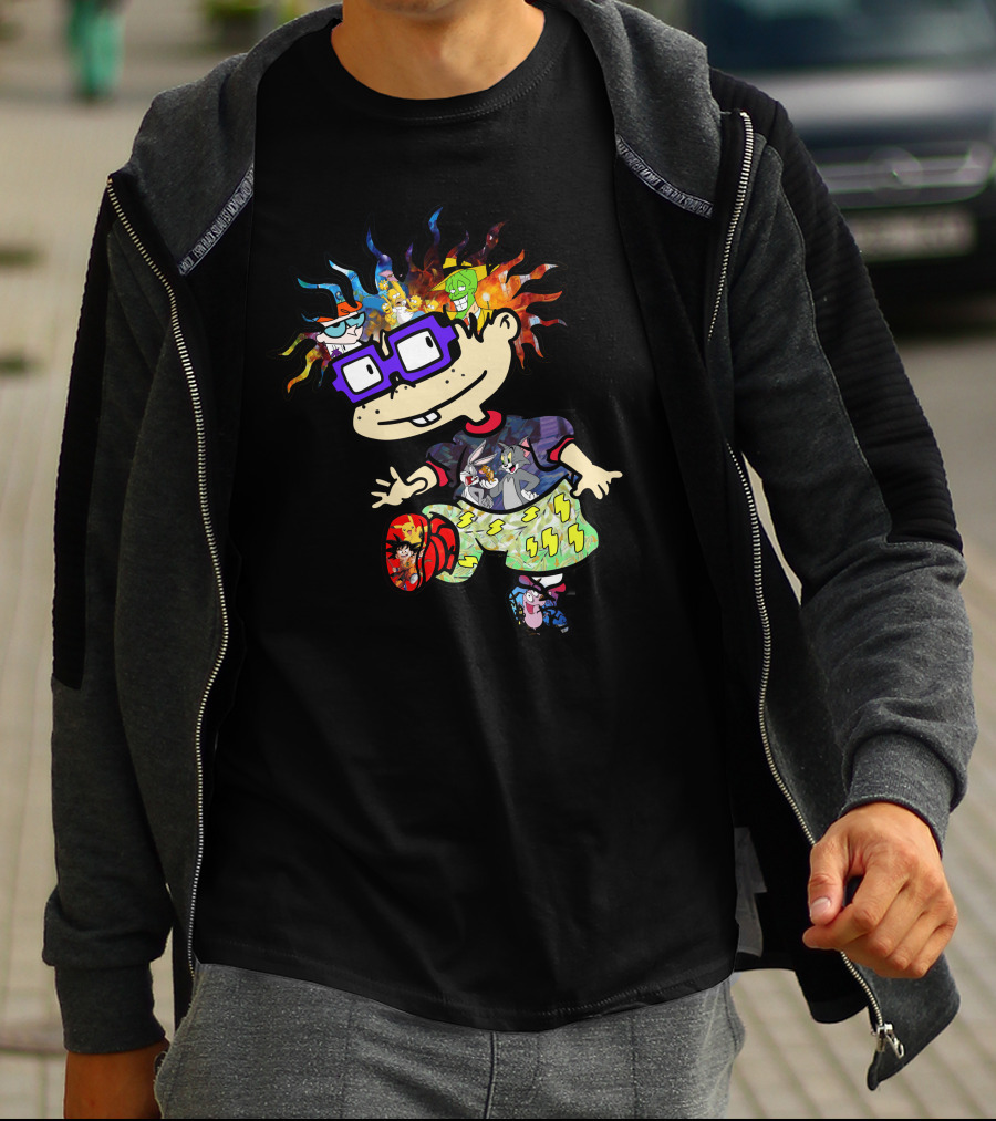 Rugrats Chuckie Galaxy Characters Fusion T-Shirt