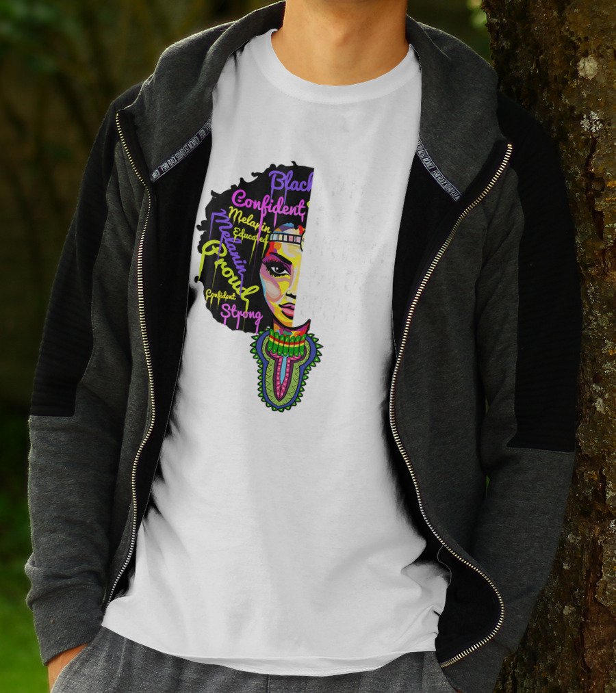 I Am My Ancestors' Wildest Dreams Black Confident Melanin Proud Strong T-Shirt