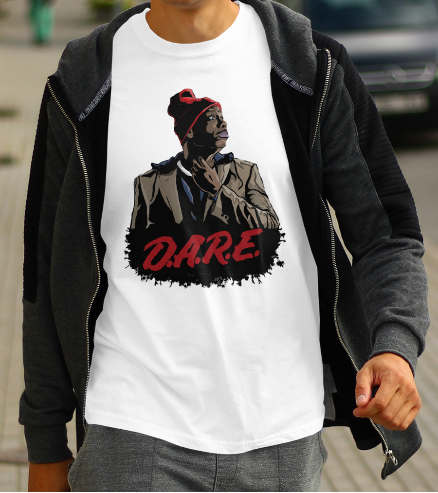 D.A.R.E Iconic Style Streetwear Beanie And Jacket T-Shirt