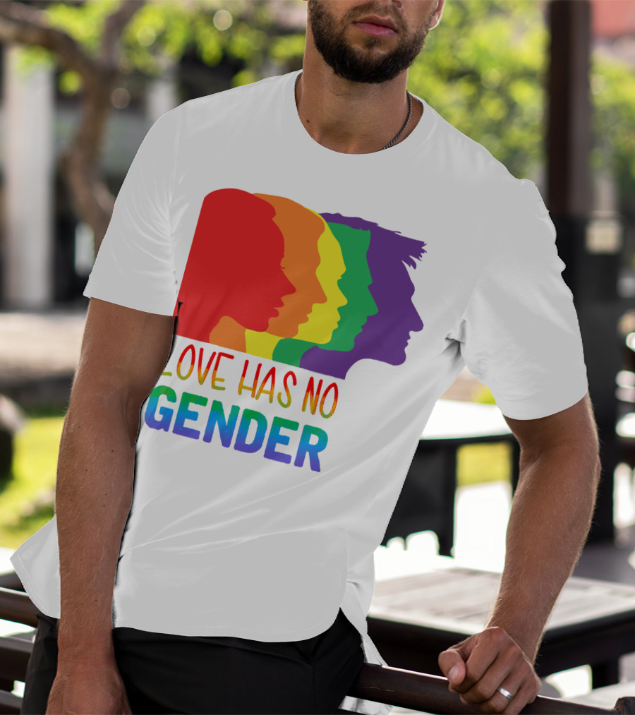 LOVE HAS NO GENDER Unconditional Love Multicolor T-Shirt
