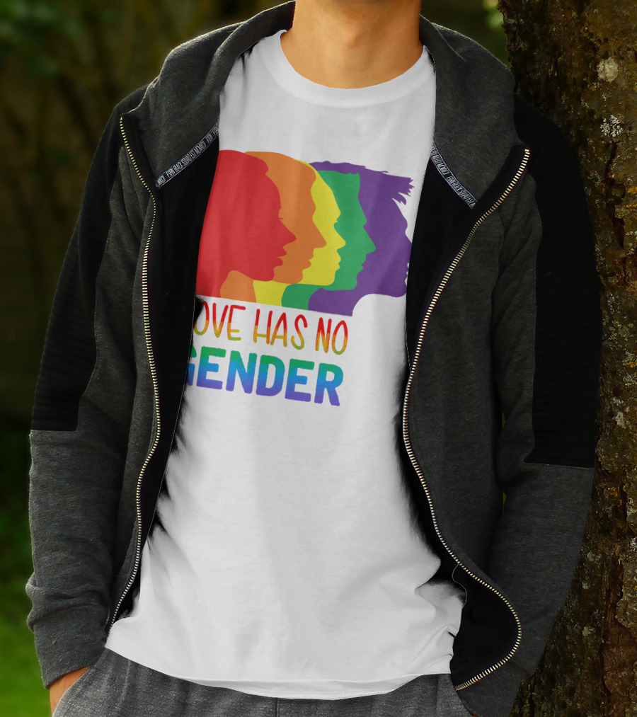 LOVE HAS NO GENDER Unconditional Love Multicolor T-Shirt