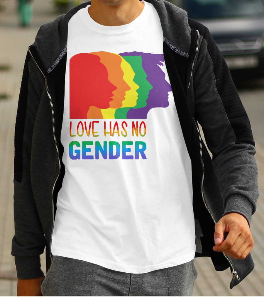 LOVE HAS NO GENDER Unconditional Love Multicolor T-Shirt