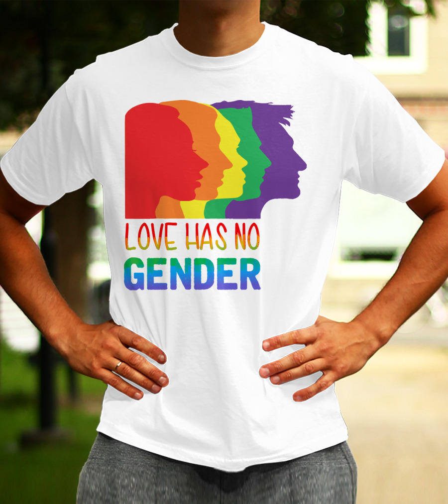 LOVE HAS NO GENDER Unconditional Love Multicolor T-Shirt