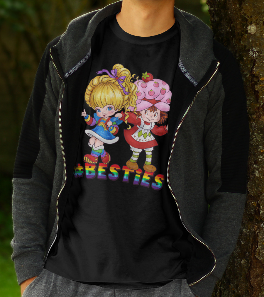 BESTIES Rainbow Brite Strawberry Shortcake T-Shirt