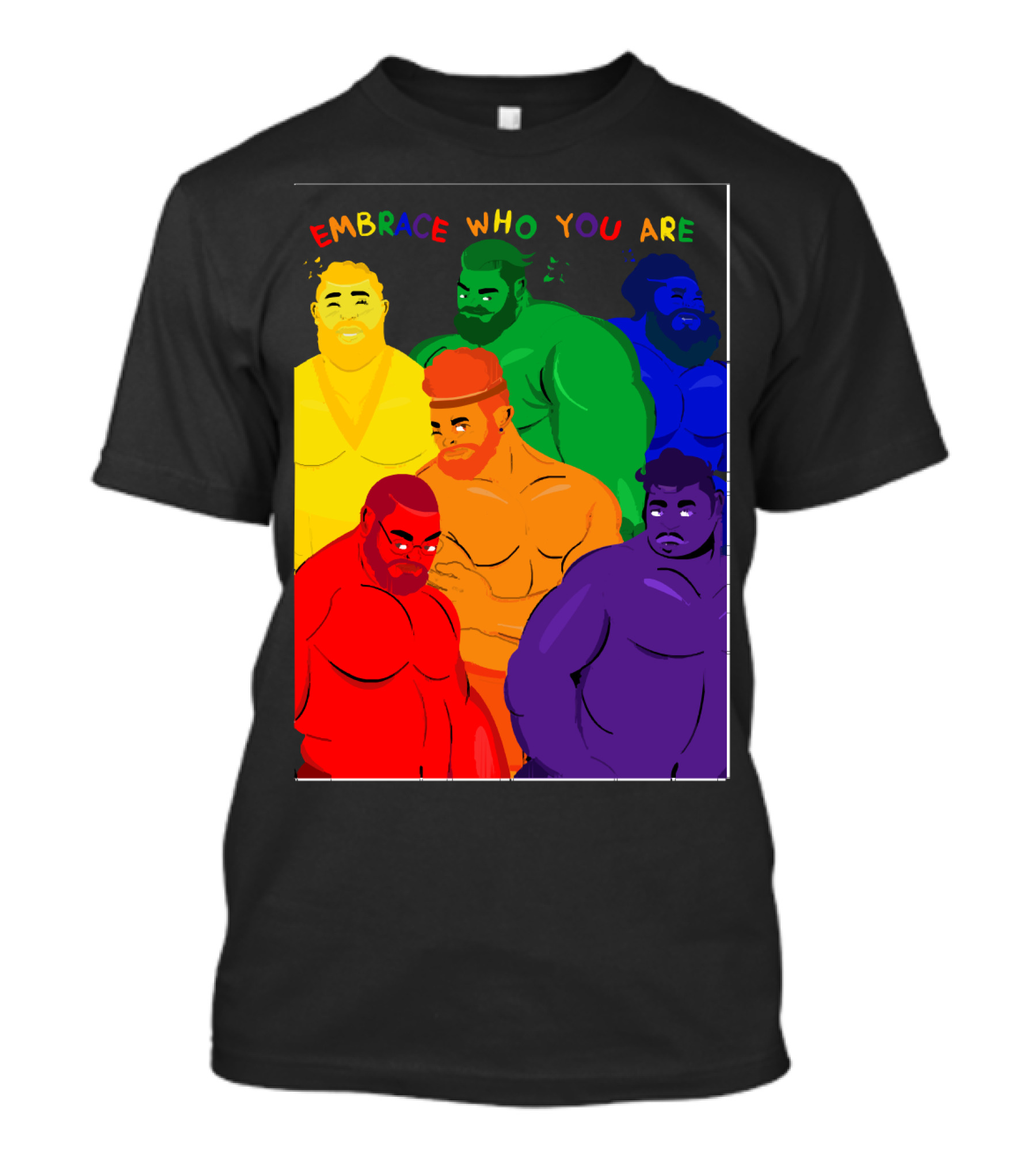 EMBRACE WHO YOU ARE Rainbow Body Diversity T-Shirt