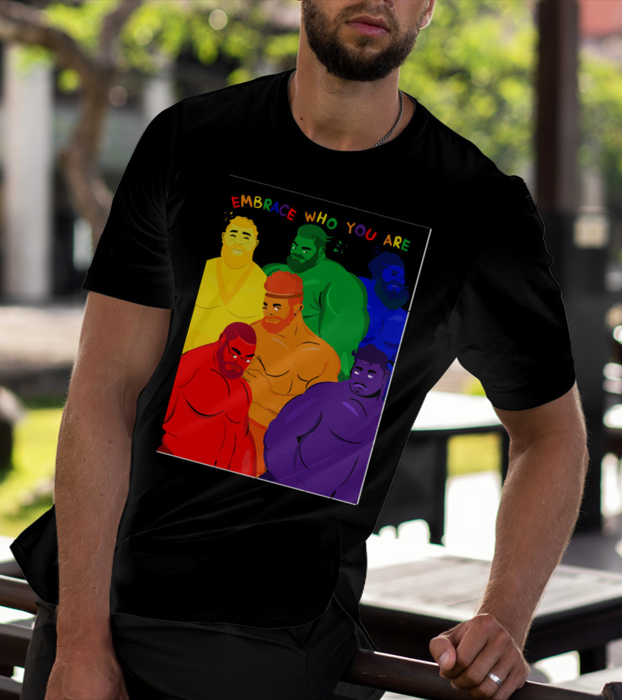 EMBRACE WHO YOU ARE Rainbow Body Diversity T-Shirt