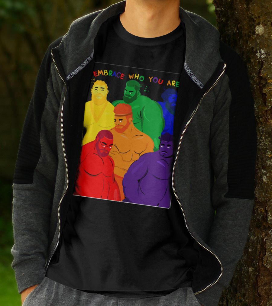 EMBRACE WHO YOU ARE Rainbow Body Diversity T-Shirt