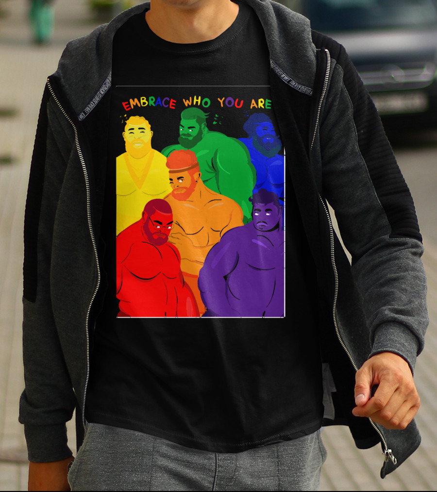 EMBRACE WHO YOU ARE Rainbow Body Diversity T-Shirt