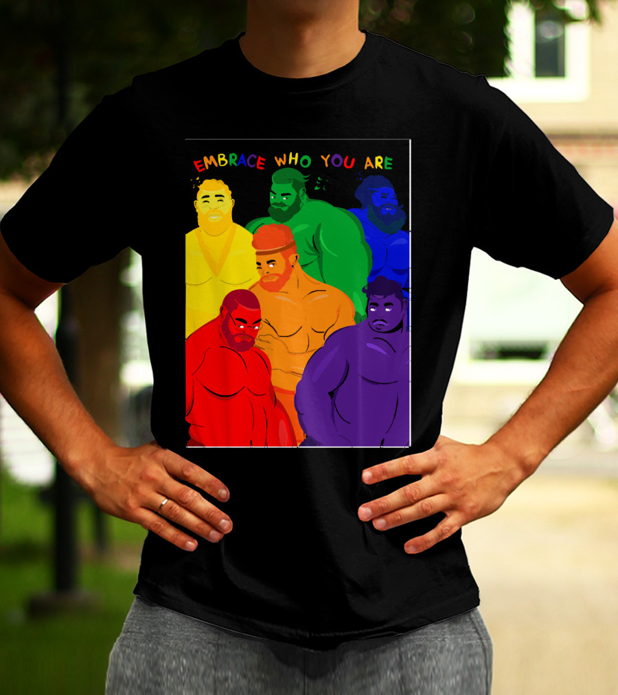 EMBRACE WHO YOU ARE Rainbow Body Diversity T-Shirt