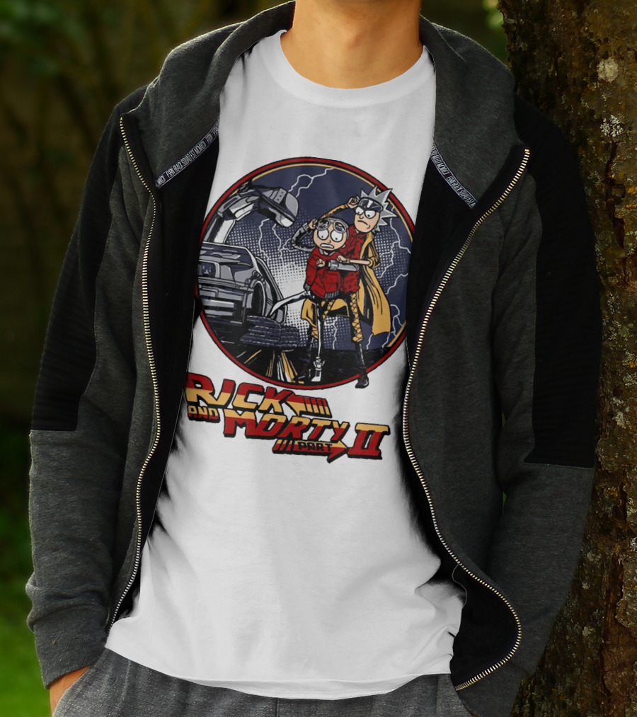 Rick And Morty Part II Back To The Future T-Shirt