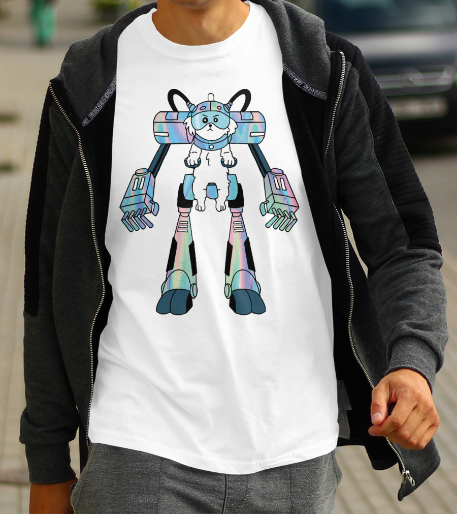 Rick And Morty Cybernetic Dog Mech Snuffles T-Shirt