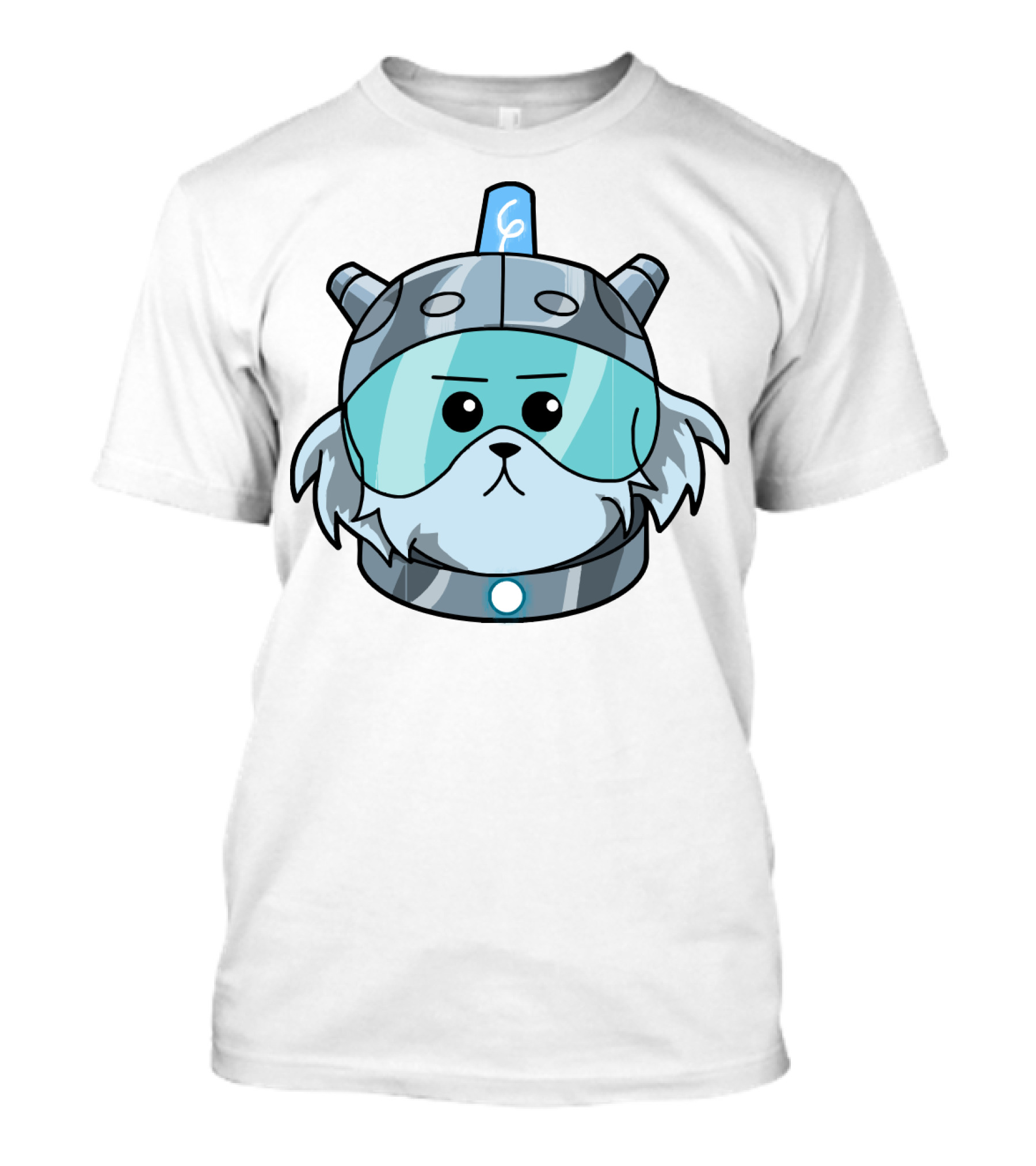 Snowball Rick And Morty Helmeted Dog T-Shirt