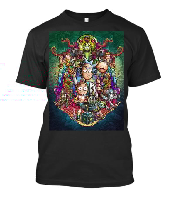 Buckle Up Morty Adventure With Rick And Multiverse Creatures T-Shirt