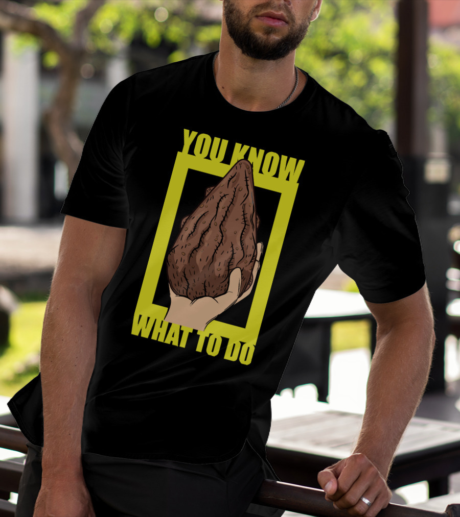 Morty Mega Seeds You Know What To Do Hand Holding Brown Seed T-Shirt