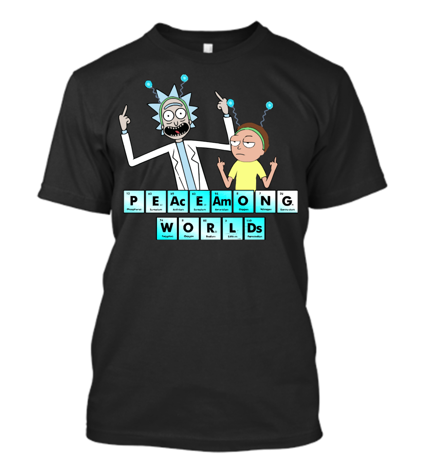 Peace Among Worlds Periodic Table Rick And Morty T-Shirt